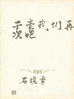 子豪我们再做一次吧封面