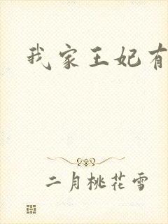 我家王妃有点野封面