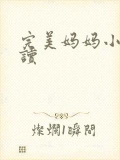 完美妈妈小说阅读