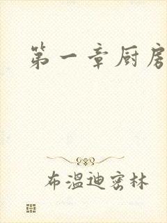 第一章厨房春潮