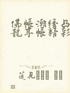 佛帐潮绣凸浮双龙耳帐精彩片段