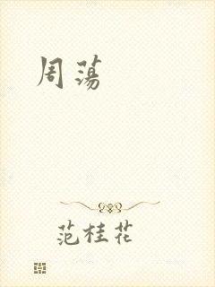 周荡封面