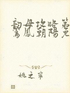 韵母攻略第二部鸾凤朝阳免费阅读封面