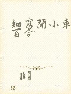 细写开小车车的百合