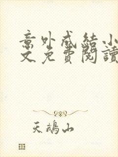 意外成结小说全文免费阅读笔趣阁下载无弹窗