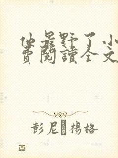 他最野了小说免费阅读全文