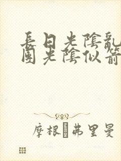 长日光阴乱作一团光阴似箭笔渺