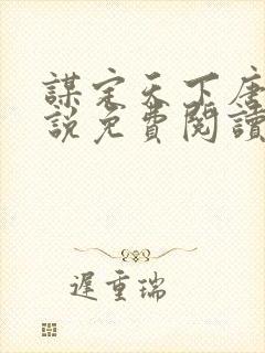 谋定天下唐诚小说免费阅读