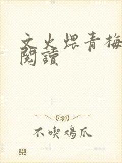 文火煨青梅免费阅读