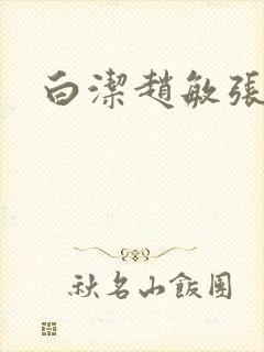 白洁赵敏张倩封面