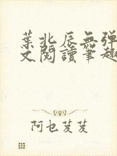 叶北辰无弹窗全文阅读笔趣阁封面