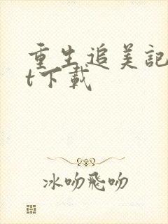 重生追美记txt下载