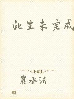 此生未完成