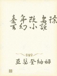 秦年改名徐年的玄幻小说封面