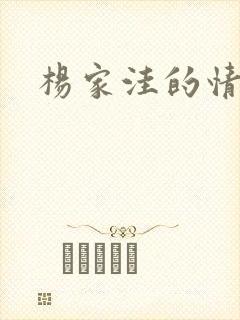 杨家洼的情事封面