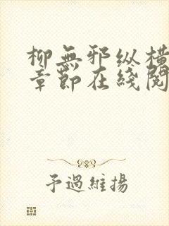 柳无邪纵横最新章节在线阅读封面