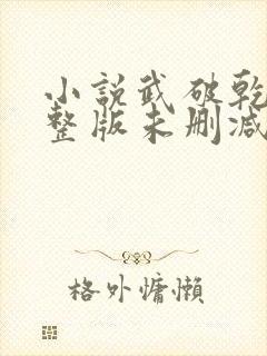 小说武破乾坤完整版未删减小说