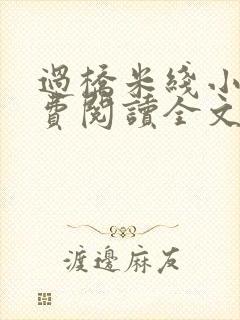 过桥米线小说免费阅读全文封面