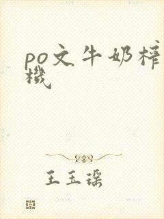 po文牛奶榨汁机