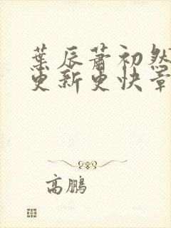 叶辰萧初然刚刚更新更快章节