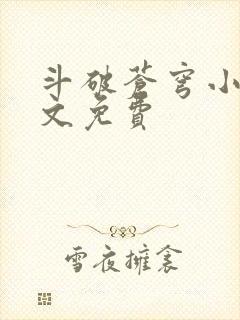 斗破苍穹小说全文免费封面