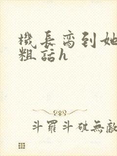 机长脔到她哭h粗话h