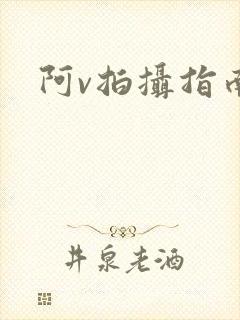 阿v拍摄指南封面