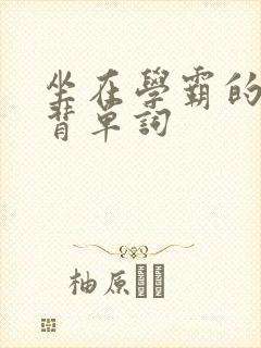 坐在学霸的鸡上背单词封面