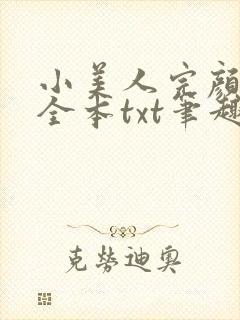 小美人完颜无泪全本txt笔趣阁封面