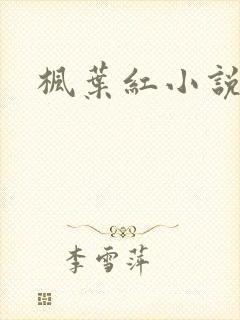 枫叶红小说封面