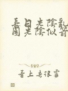 长日光阴乱作一团光阴似箭笔渺封面