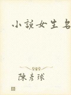 小说女生名字