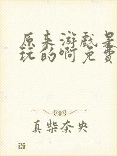 原来游戏是这样玩的啊免费阅读小说