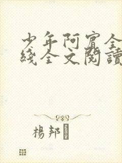 少年阿宾全文在线全文阅读