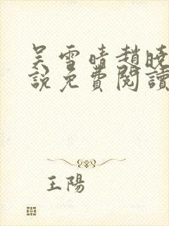 吴雪晴赵晓东小说免费阅读