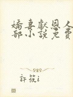 娇妻献恩人第三部小说免费阅读笔趣