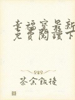 幸福宝最新章节免费阅读下载