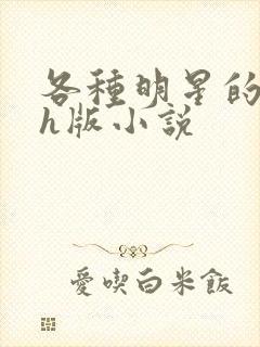 各种明星的综艺h版小说