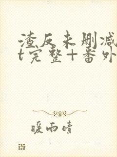 渣反未删减txt完整+番外