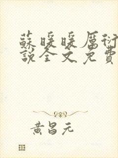 苏暖暖厉衍琛小说全文免费阅读