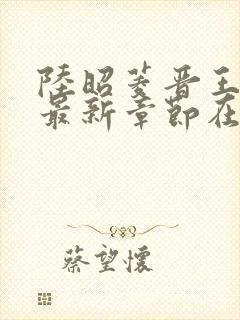 陆昭菱晋王小说最新章节在线阅读