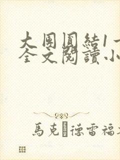 大团圆结1一6全文阅读小说