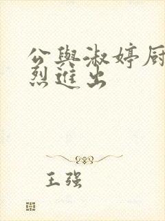 公与淑婷厨房猛烈进出