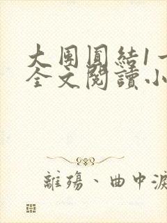 大团圆结1一6全文阅读小说于兜兜