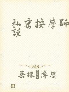 私密按摩师 小说封面