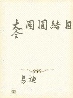 大团圆结目录大全