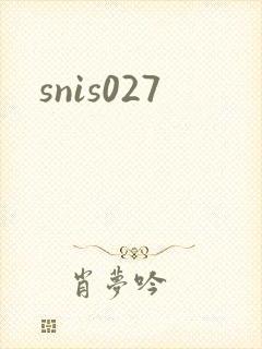 snis027封面