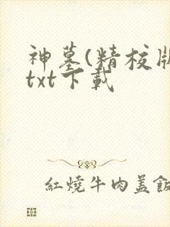 神墓(精校版)txt下载