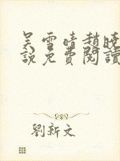 吴雪晴赵晓东小说免费阅读