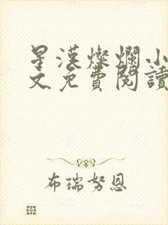 星汉灿烂小说全文免费阅读